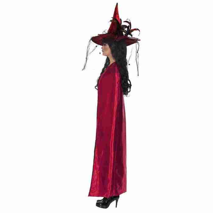 Wendecape Kostüm Accessoire rot schwarz wendbar Karneval