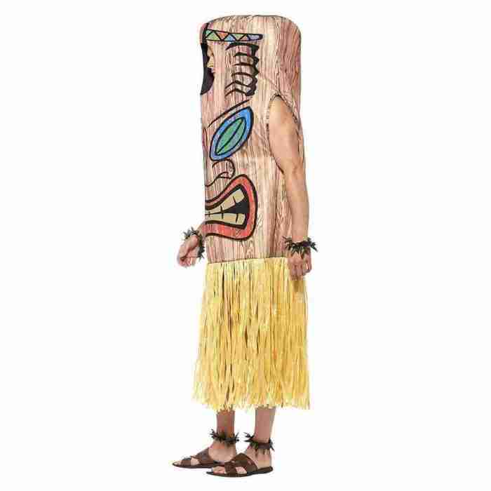 Tiki Totem Verkleidung Braun Komplettset Mottoparty Kostüm