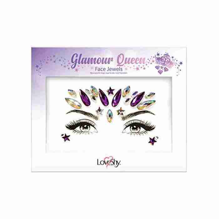 Einhorn Gesichtsjuwelen Glitzer Strasssteine Karneval Accessoire