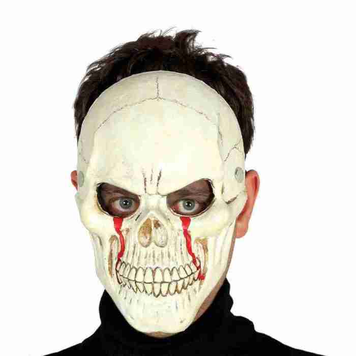 Blutige Totenkopf Maske Halloween Schaumstoff Detail Ansicht