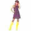 60er Jahre Psychedelic Kostüm Damen Hippie Shift Kleid mehrfarbig - carnivalstore.de