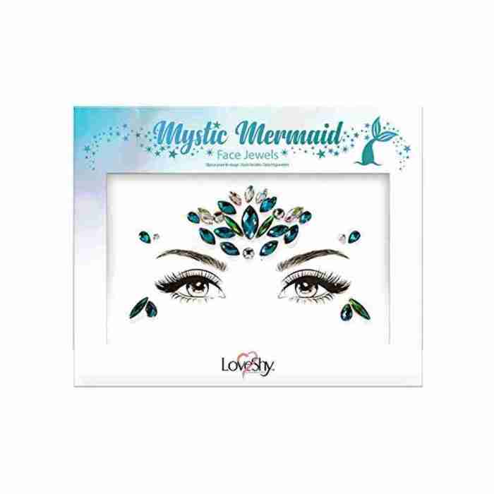 Mystic Mermaid Face Jewels Anwendung Gesicht Strasssteine
