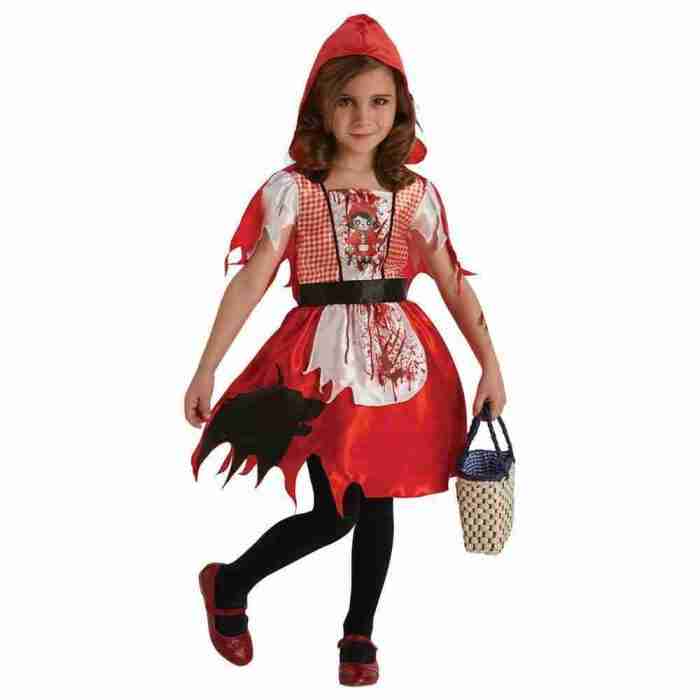 Dead Riding Hood Kostüm Kinder Halloween Rotkäppchen gruselig