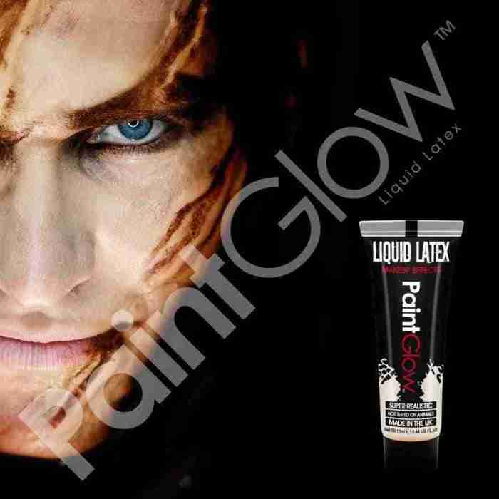 Flüssiger Latex Make-up Anwendung Horror Wunden Effekte