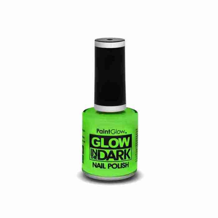 PaintGlow Neon Nagellack Grün Glow-Effekt UV-reaktiv Party Make-up