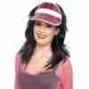 80er Sonnenblende Pink Retro Visor Karneval