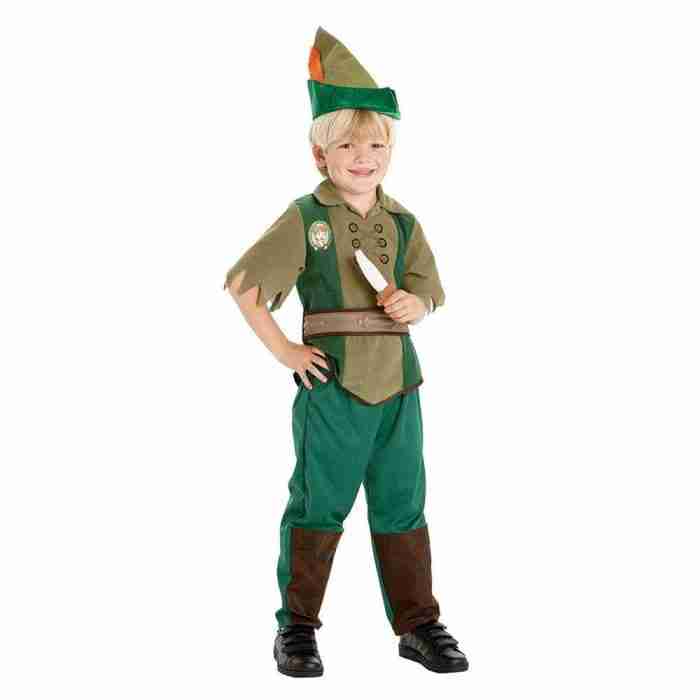 Peter Pan Kostüm Kinder - Komplettes Set mit Hose und Accessoires