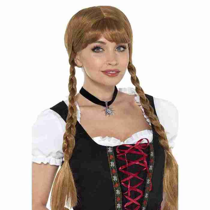 Bayerischer Fräulein Choker Detail Edelweiß Blüte Oktoberfest Schmuck