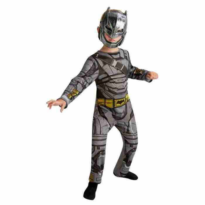 Batman Armour Kinder Kostüm Maske Jumpsuit Details