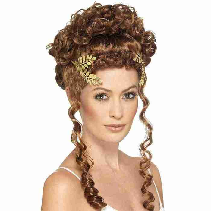 Goldener Lorbeer Kopfschmuck Seitenansicht antikes Design
