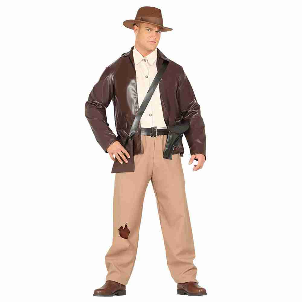 Abenteurer Kostüm Herren - Detailansicht des Entdecker Outfits