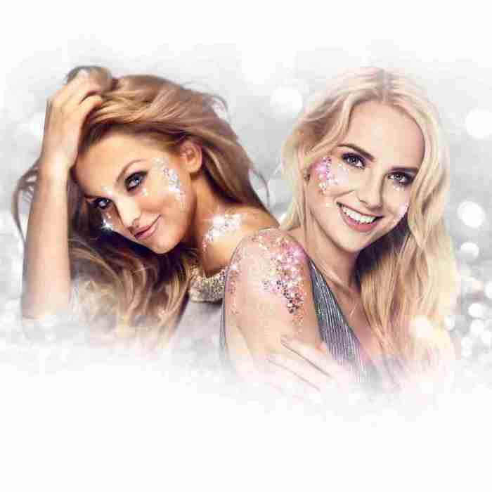 PaintGlow Bio-abbaubarer Chunky Glitter Ice Queen Moonstone Fix Gel Set