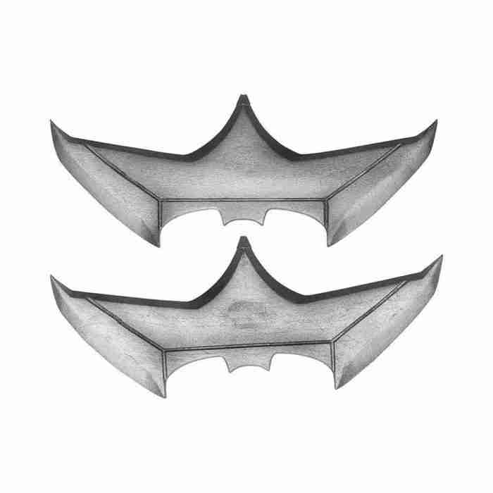 Batman Batarangs Kinder Detailansicht silber Kunststoff Justice League