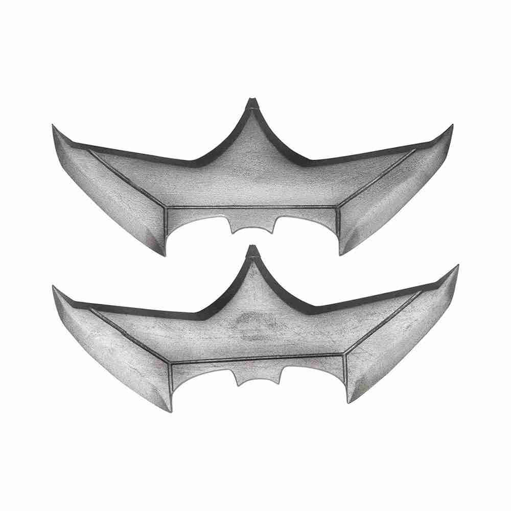 Batman Batarangs Kinder Detailansicht silber Kunststoff Justice League