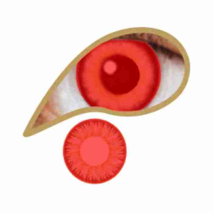Rote Kontaktlinsen Halloween Zombie Augen MesmerEyez