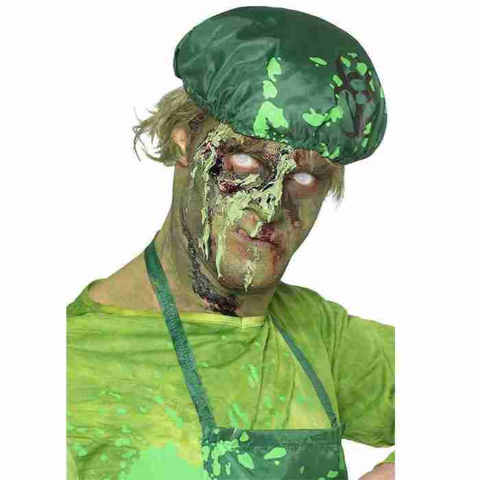 Monster Schorf grün Smiffy's Halloween Make-up Special Effects Wunde