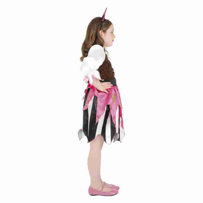Kinder Piratenkostüm rosa Seeräuberin Verkleidung