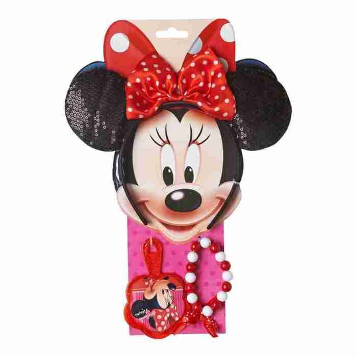 Minnie Mouse Polka Dot Haarband Schleife Kinder Accessoire Set