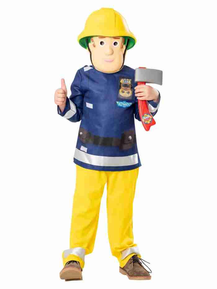 Feuerwehrmann Sam Kostüm Details - Jacke und Zubehör