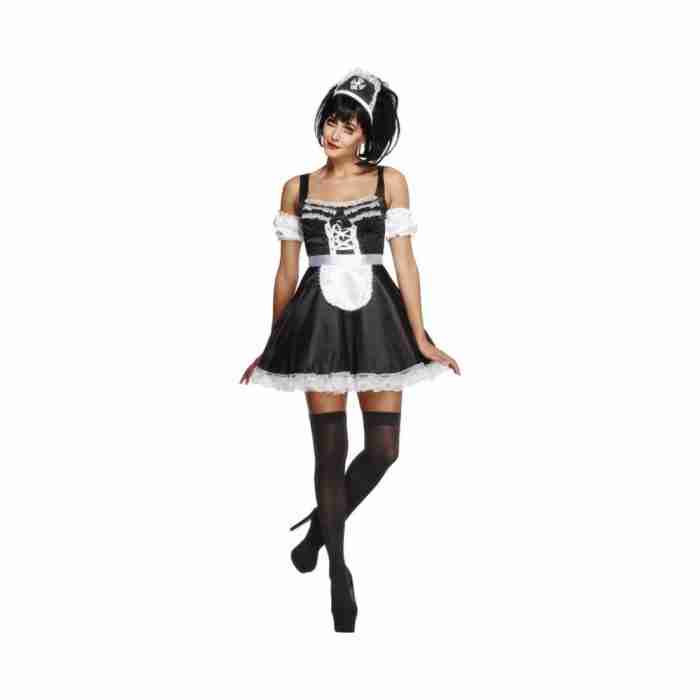 Französisches Dienstmädchen Kostüm - Verführerisches schwarzes Outfit von Fever