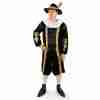 Herren Kostüm Dark Adder Elizabethanisches Blackadder Karnevalskostüm