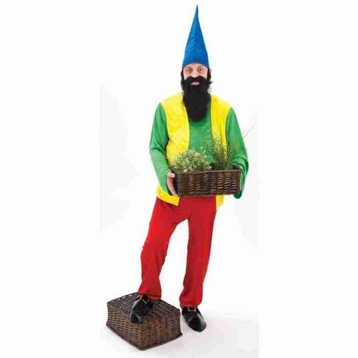 Zwerg Kostüm Herren grün mit Mütze Karneval Faschingskostüm