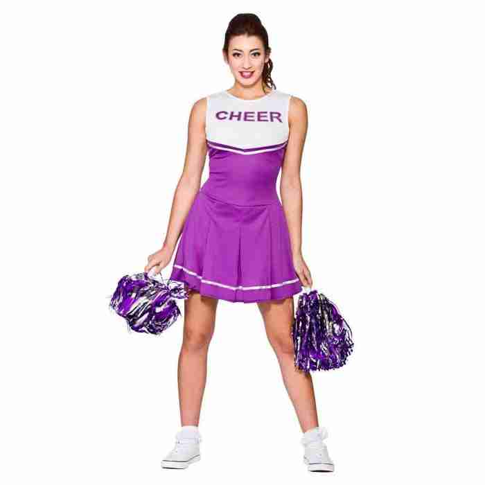 Cheerleader Kostüm High School Damen in Lila - Carnival Store GmbH