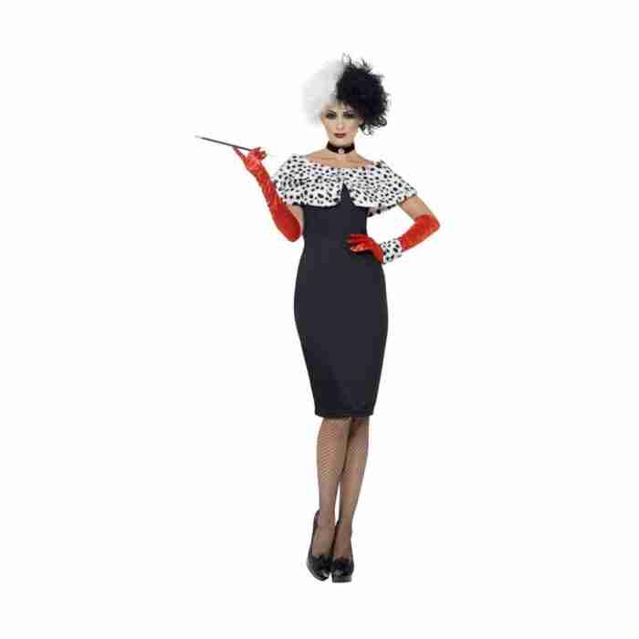 Böse Madame Kostüm Damen Halloween Outfit schwarz elegant - carnivalstore.de