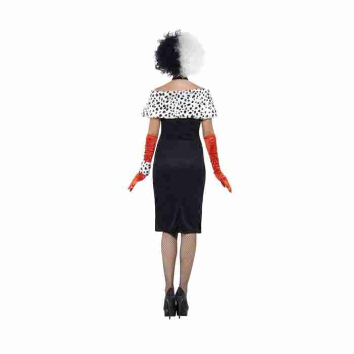 Damen Böse Madame Kostüm Detailansicht mit Accessoires - carnivalstore.de