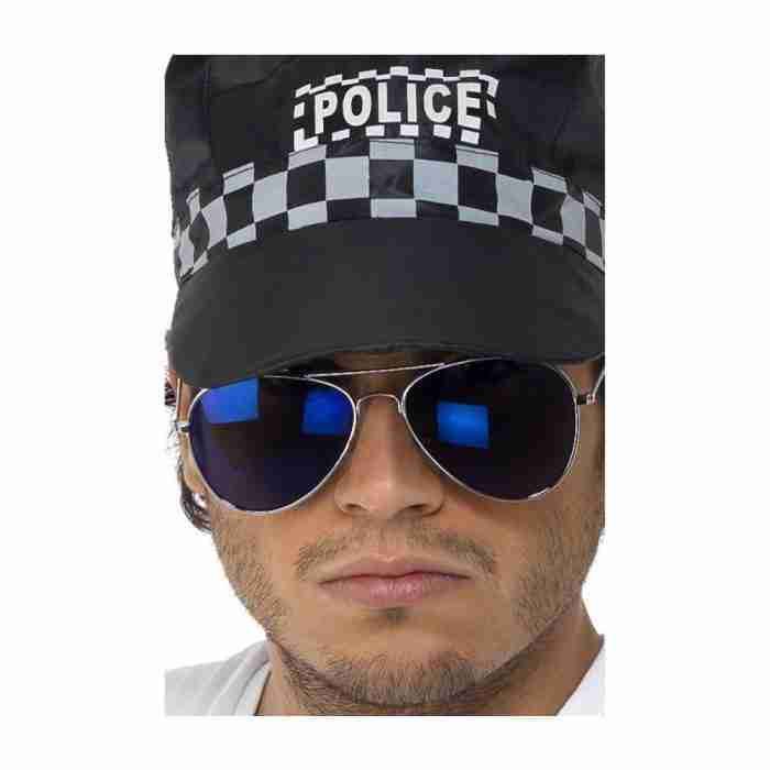 Pilotenbrille Silber Aviator Kostüm Accessoire - carnivalstore.de
