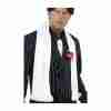 1920er Schal mit Quasten weiß Gatsby Karneval Accessoire