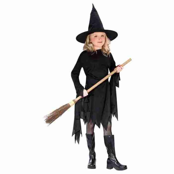 Hexenkostüm Kinder schwarz Witchy Witch Kostüm Größe L Halloween