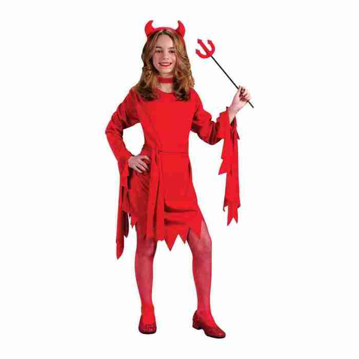 Teufel Kostüm Kinder Mädchen rot Halloween Darling Devil Girl