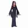 Morticia Kinderkostüm - Elegantes schwarzes Halloween Kleid für Kinder