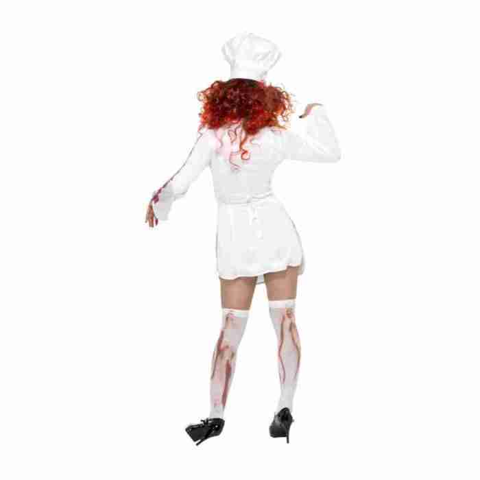 Blutiges Koch Kostüm Damen Halloween Verkleidung komplett