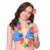 Neon Lei Set 2-teilig mehrfarbig Hawaii Blumenketten Karneval Party