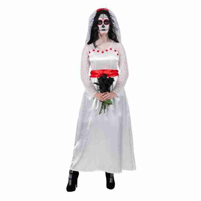 Mexikanische Braut der Toten Kostüm - elegantes Halloween Damenkostüm