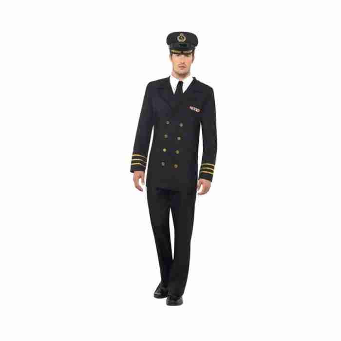 Marine Offizier Kostüm Herren komplett Set - carnivalstore.de