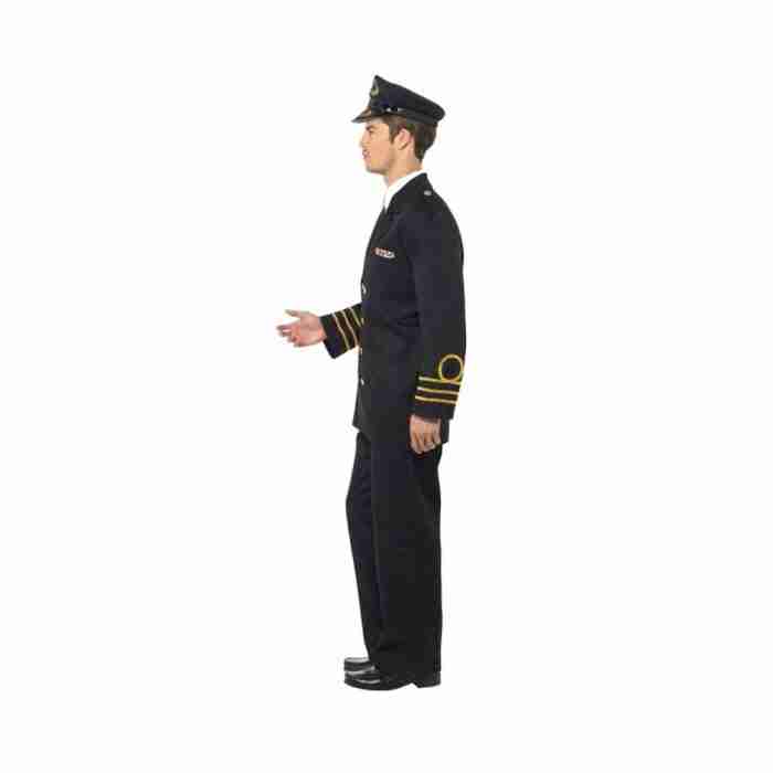 Marine Offizier Kostüm mit Mütze und Accessoires - carnivalstore.de