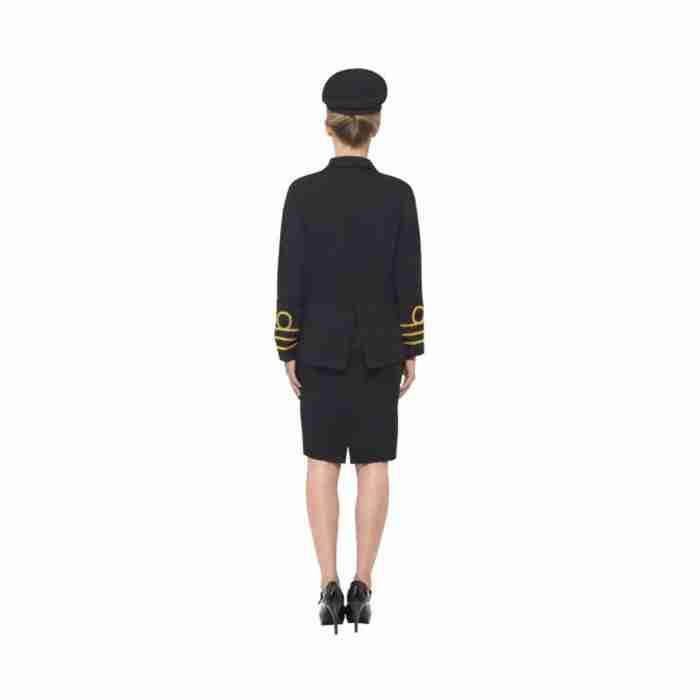 Marine Offizier Kostüm Damen Detailansicht - carnivalstore.de