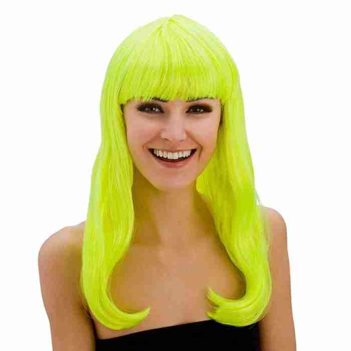 Fantasy Perücke Blau - Wellige lange Haare für Kostüme