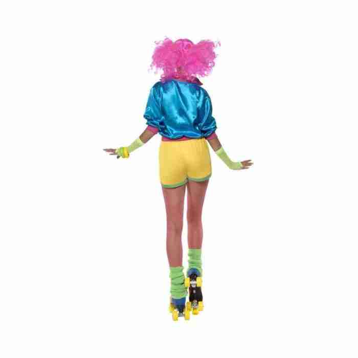 80er Skater Girl Kostüm Rückansicht - carnivalstore.de
