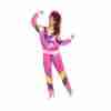 80er Jahre Trainingsanzug Kostüm Damen Rosa - carnivalstore.de