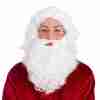 Weihnachtsmann Bart Deluxe Santa Bart weiß Kostüm Accessoire