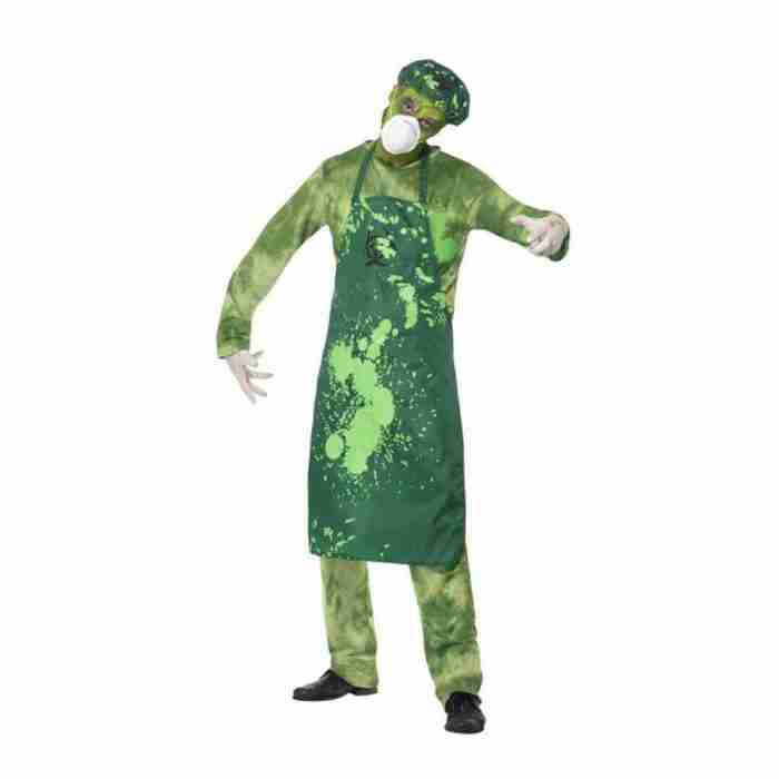 Biogefahr Kostüm Herren - Grünes Halloween Outfit mit Maske - carnivalstore.de