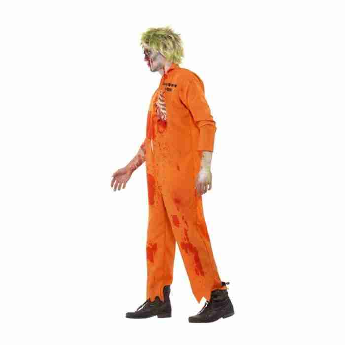 Zombie Gefangenen Kostüm Orange Overall Details - carnivalstore.de