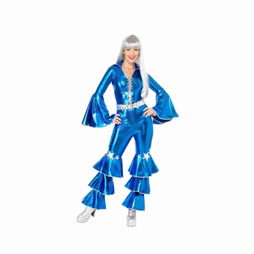 70er Jahre Disco Kostüm Damen Detailansicht - carnivalstore.de