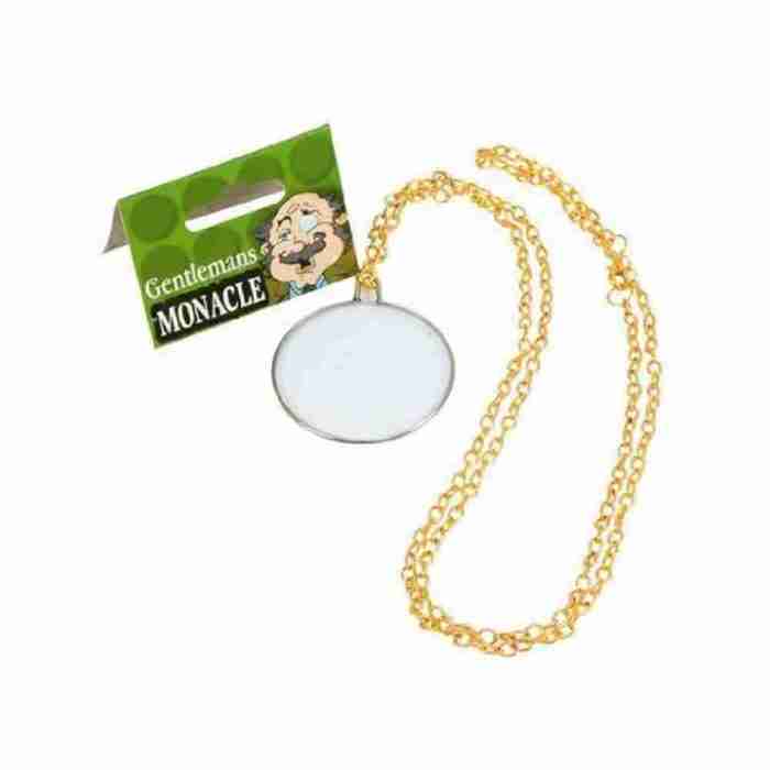 Viktorianisches Monokel Gold Kostüm Accessoire Karneval