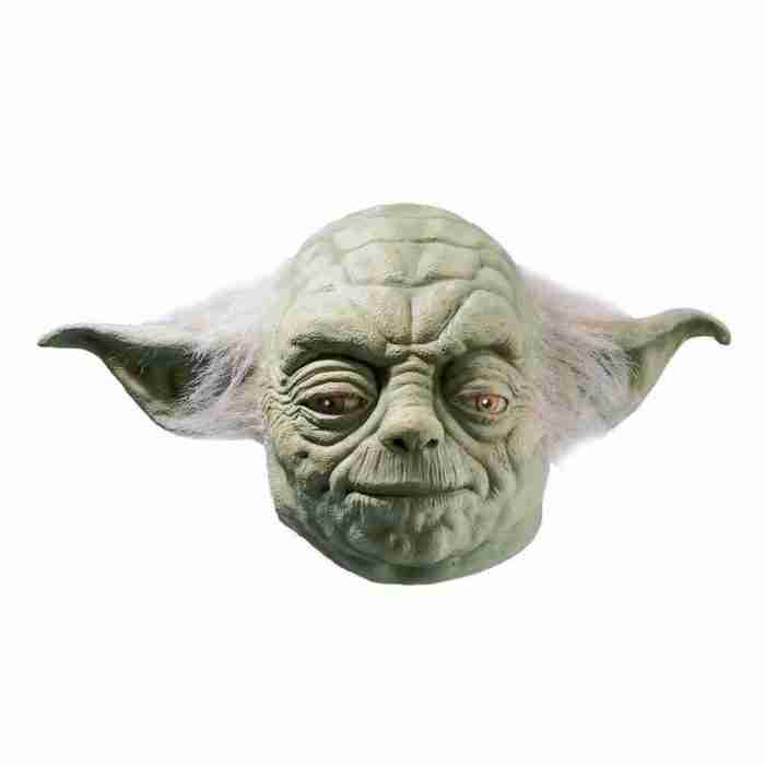 Yoda Maske Latex grün Star Wars Kostüm Vollgesichtsmaske