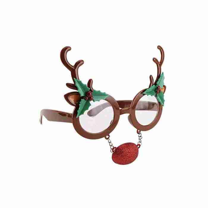 Rudolph Rentier Brille Weihnachten Kostüm Accessoire Detail